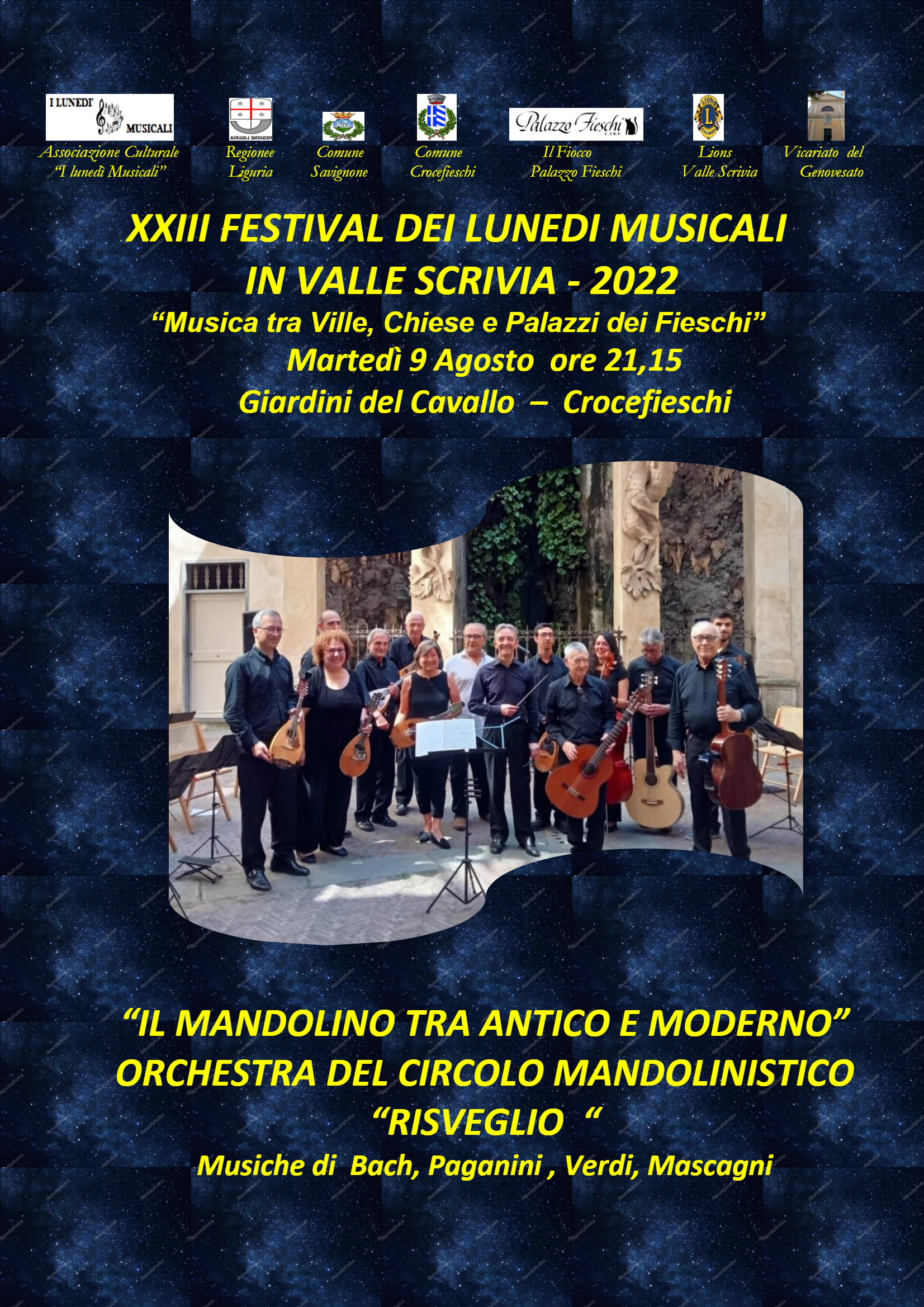 XXIII FESTIVAL IN VALLE SCRIVIA MUSICA TRA VILLE,CHIESE E PALAZZI